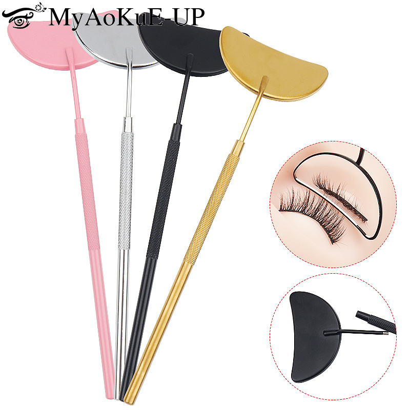 Eyelash Extension Guide - 1 stks wimperverlenging spiegel maanvormige afneembare