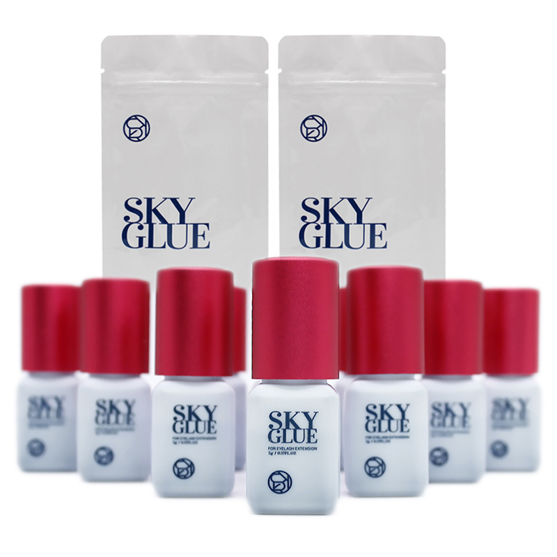 Eyelash Extension Korea - 10 Flaschen SKY Tutkal Kirpik Uzatma