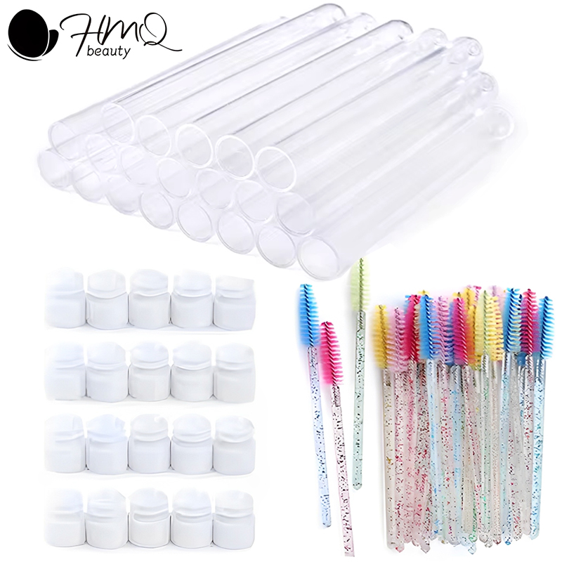 Eyelash Extension Guide - Wimperborstelbuis met wenkbrauwborstels Herbruikbare Mascara Wands