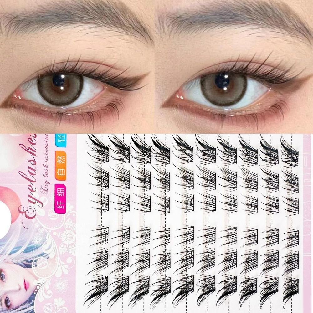 Eyelash Extension For Asian Eyes - 3D Cat Eye Clusters Wimpers Natuurlijke