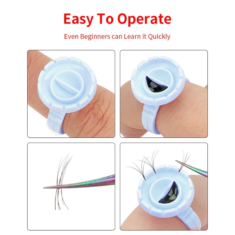 100 Stuks Wegwerp Wimperlijm R - Eyelash Extension Guide recensie en prijs