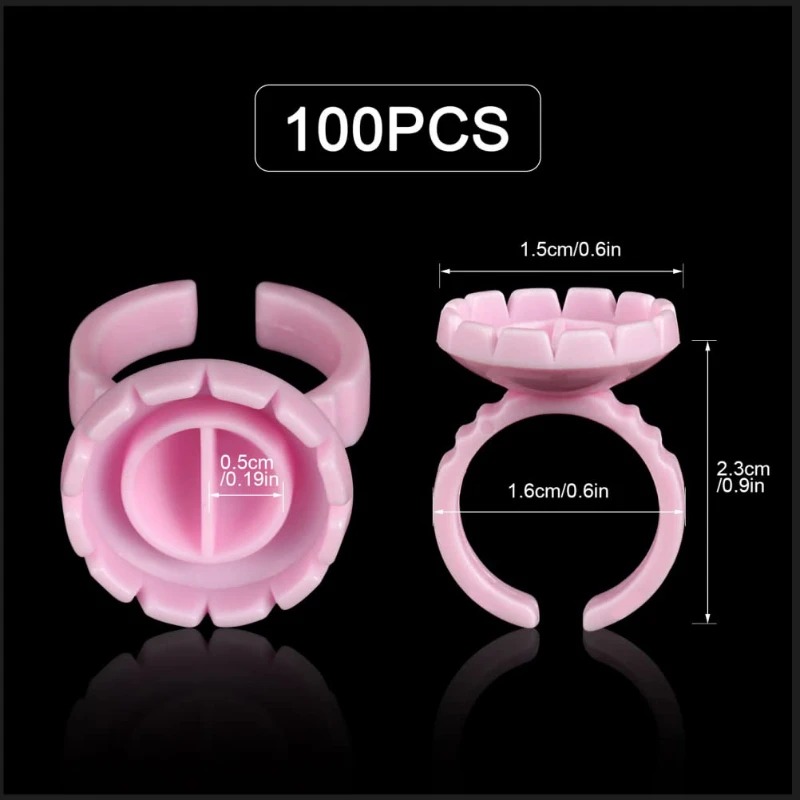 100 Stuks Wegwerp Wimperlijm R - Eyelash Extension Guide recensie en prijs