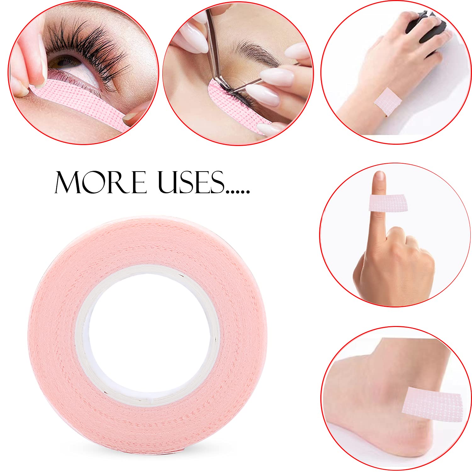 6 rollen wimpertape, zelfkleve - Eyelash Extension Guide recensie en prijs