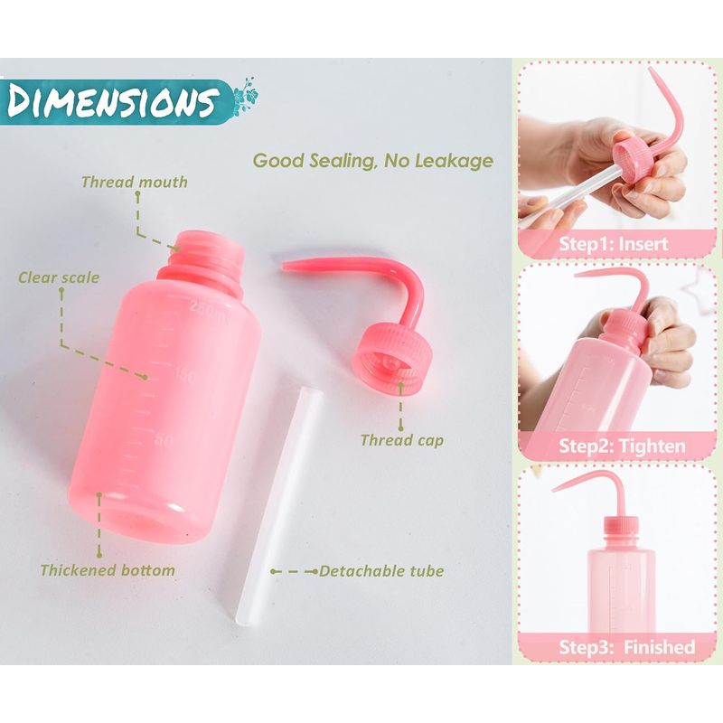 250ml Roze Gebogen Mondstuk Wi - Eyelash Extension Japan recensie en prijs
