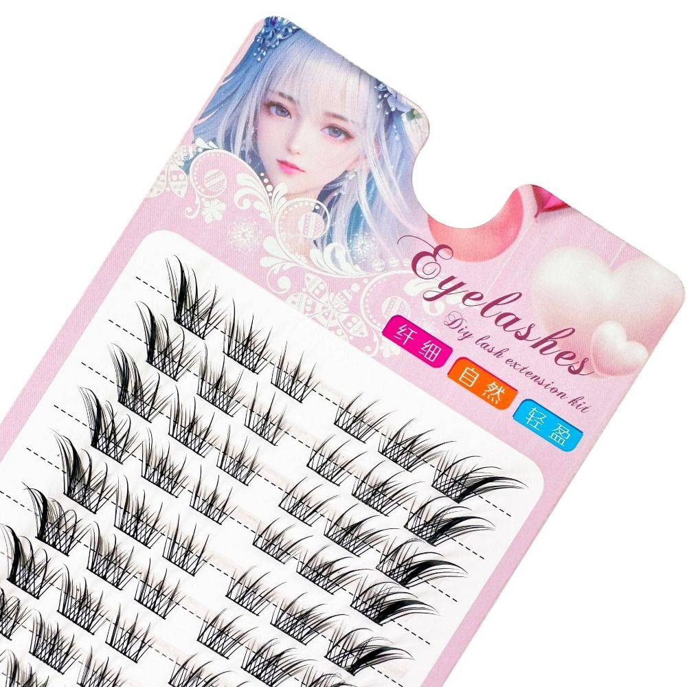 3D Cat Eye Clusters Wimpers Na - Eyelash Extension For Asian Eyes recensie en prijs