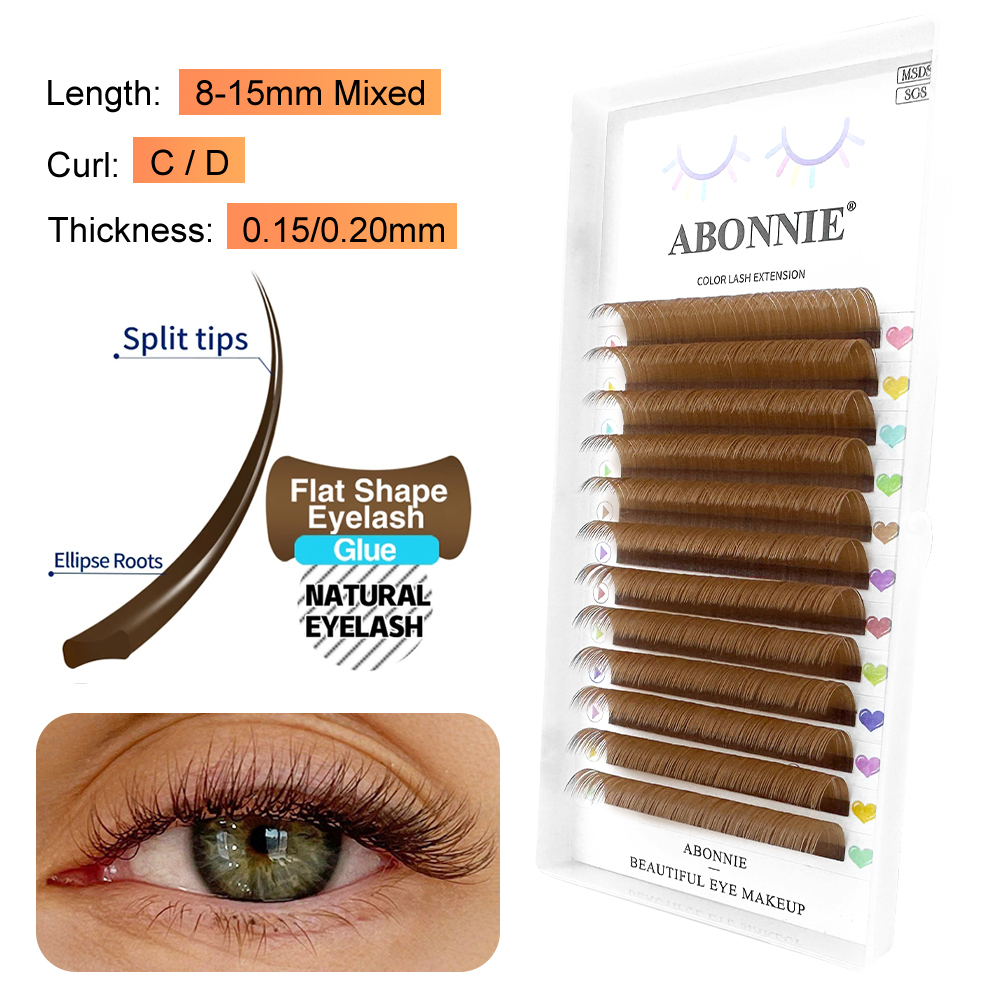 ABONNIE Bruine Ellips Platte W - Eyelash Extension For Asian Eyes recensie en prijs